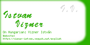 istvan vizner business card