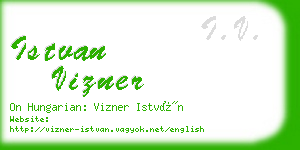 istvan vizner business card